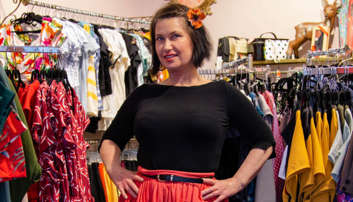 BUTIKKSJEF: Eier og grunnlegger av butikken Manillusion, Lise Karlsen.FOTO: 300098