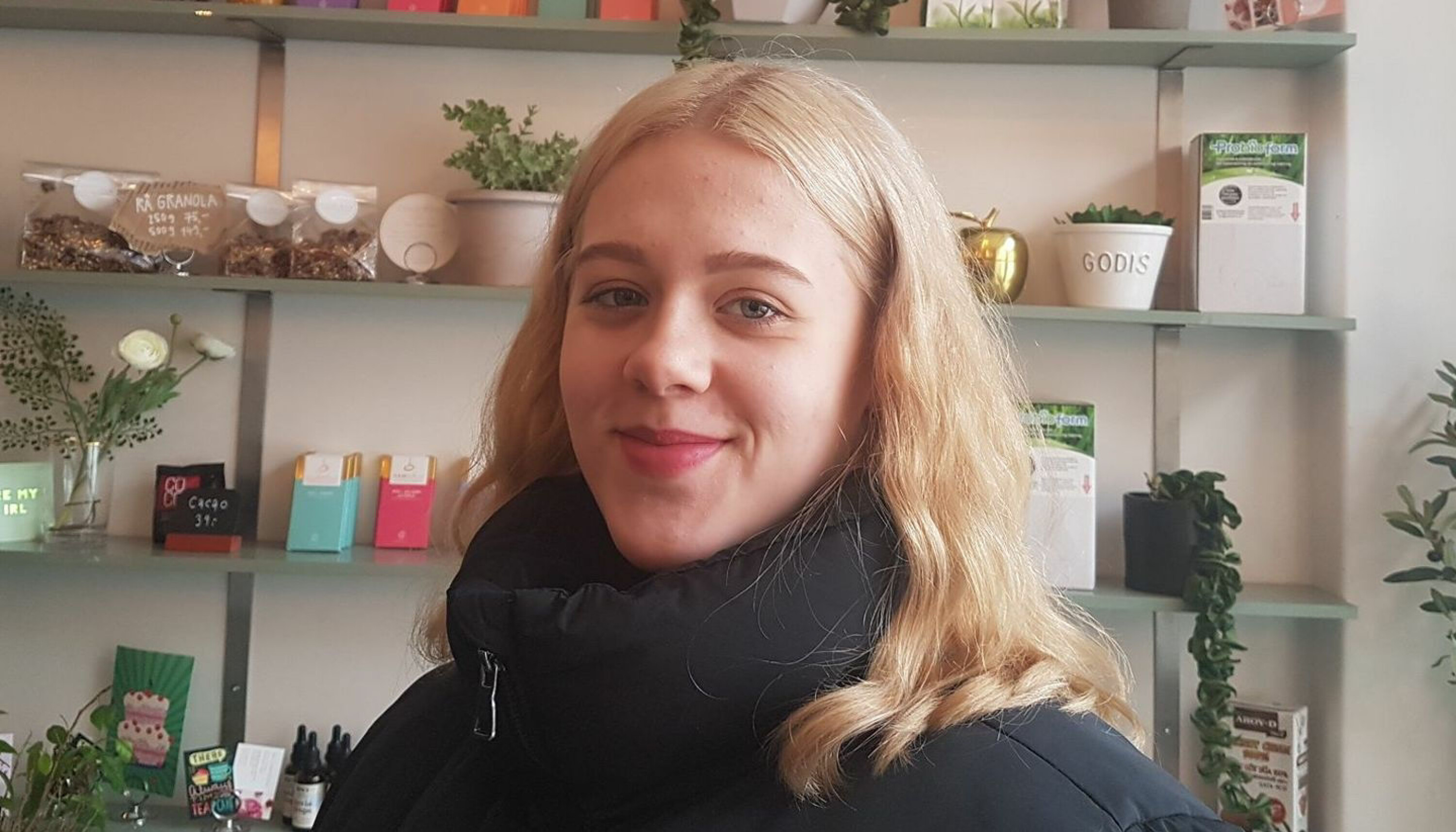 GLEDET SEG: Synne Eikrem er glad for å være tilbake på kjøpesenter.