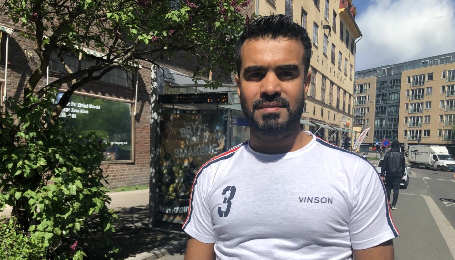 VAKSINEPRIORITERING: Thair Ahmed bor på St. Hanshaugen. Han forteller at Prioriteringen av vaksiner må vurderes til de som trenger det mest først.