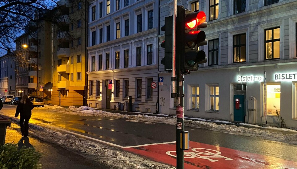 Ny sykkelvei på Bislett har ført til mindre parkeringsplasser Foto: Sophie Grymyr Ny sykkelvei på Bislett har ført til mindre parkeringsplasser Foto: Sophie Grymyr