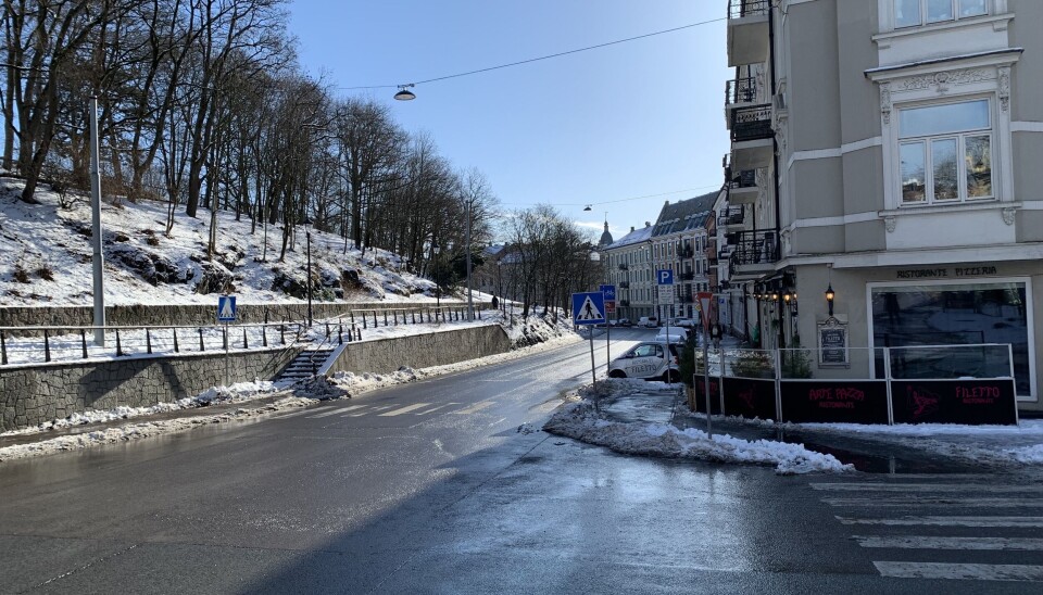 Krysset ved Ullevålsveien som skal forbedres. Krysset ved Ullevålsveien som skal forbedres.
