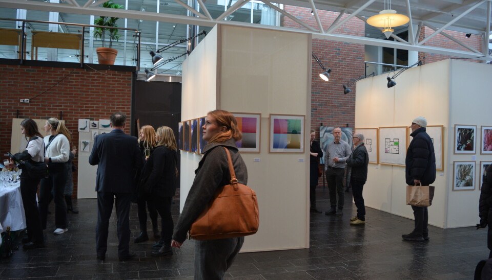 Det var mange mennesker til stede under åpningen av “Kunstvet”. Foto: Karoline Laabak Det var mange mennesker til stede under åpningen av “Kunstvet”. Foto: Karoline Laabak
