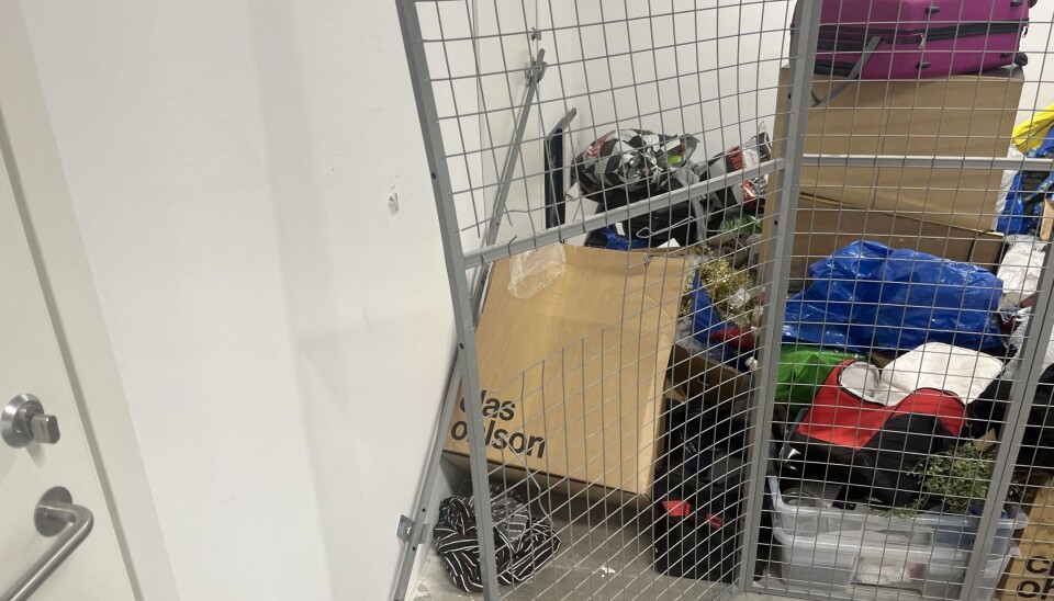 Låsen som er brutt opp.