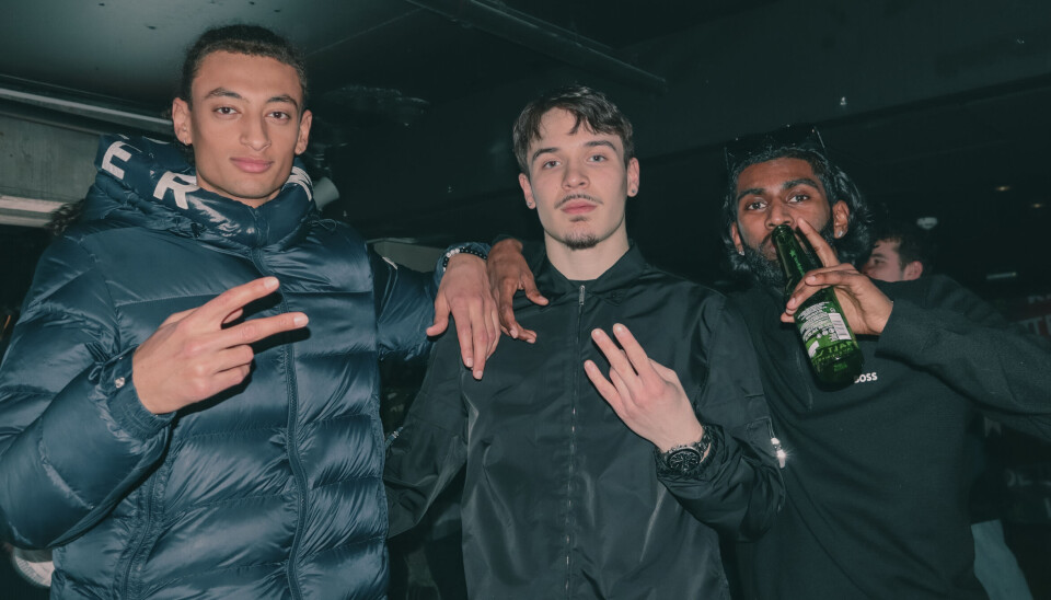 Kode.59 på Taket Steen & Strøm under kick-off til hiphop-festivalen Kadetten. Fra venstre: Dumonde, Galle og Thanu.