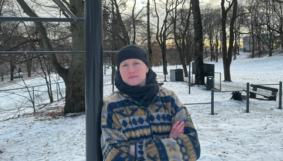 UTE: Isak Bjørshol i Tufteparken på St. Hanshaugen.