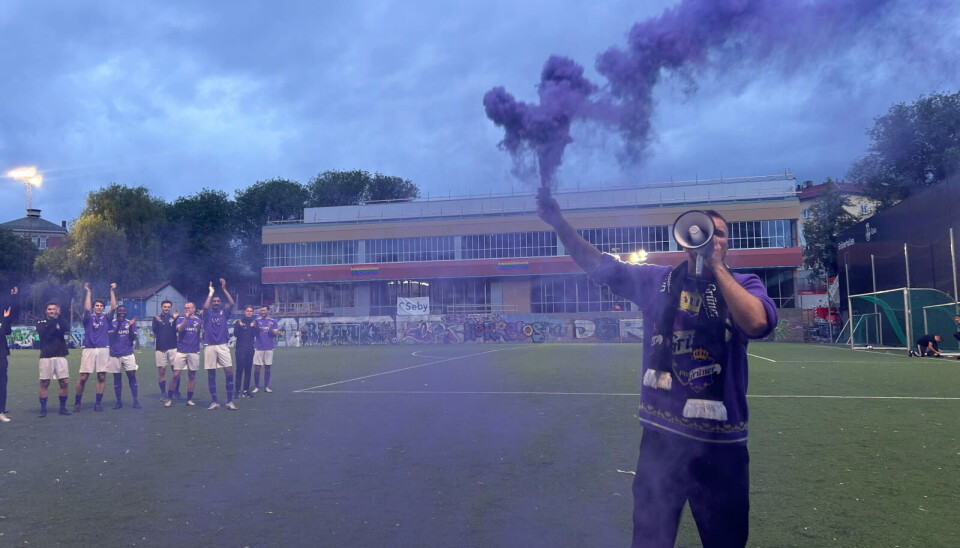 JUBEL: Herlige scener etter en god hjemmekamp i fjordårets sesong.