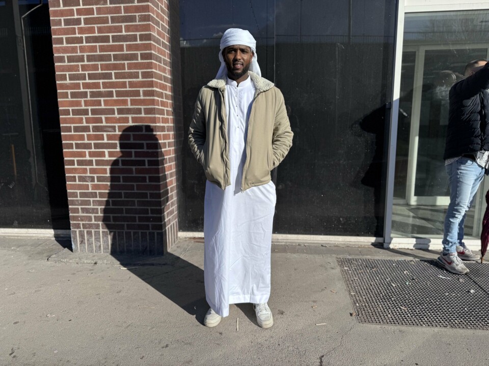 Warsame Jama på Grønland klar for å feire Eid etter en måned med fasting.