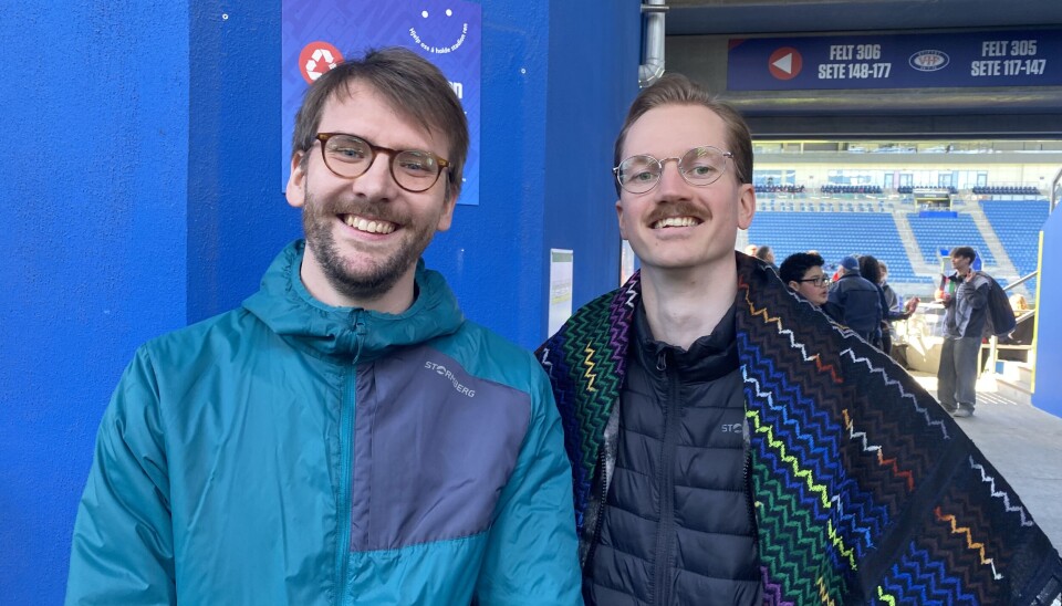 Joakim Sellevoll (til venstre) og Jørgen Larsgaard var på kamp.