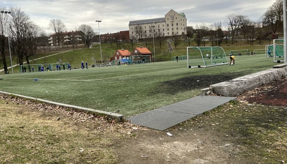 Fotballbane på Tøyen.