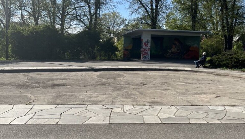 Den gamle kafeen er fjernet fra der den stod